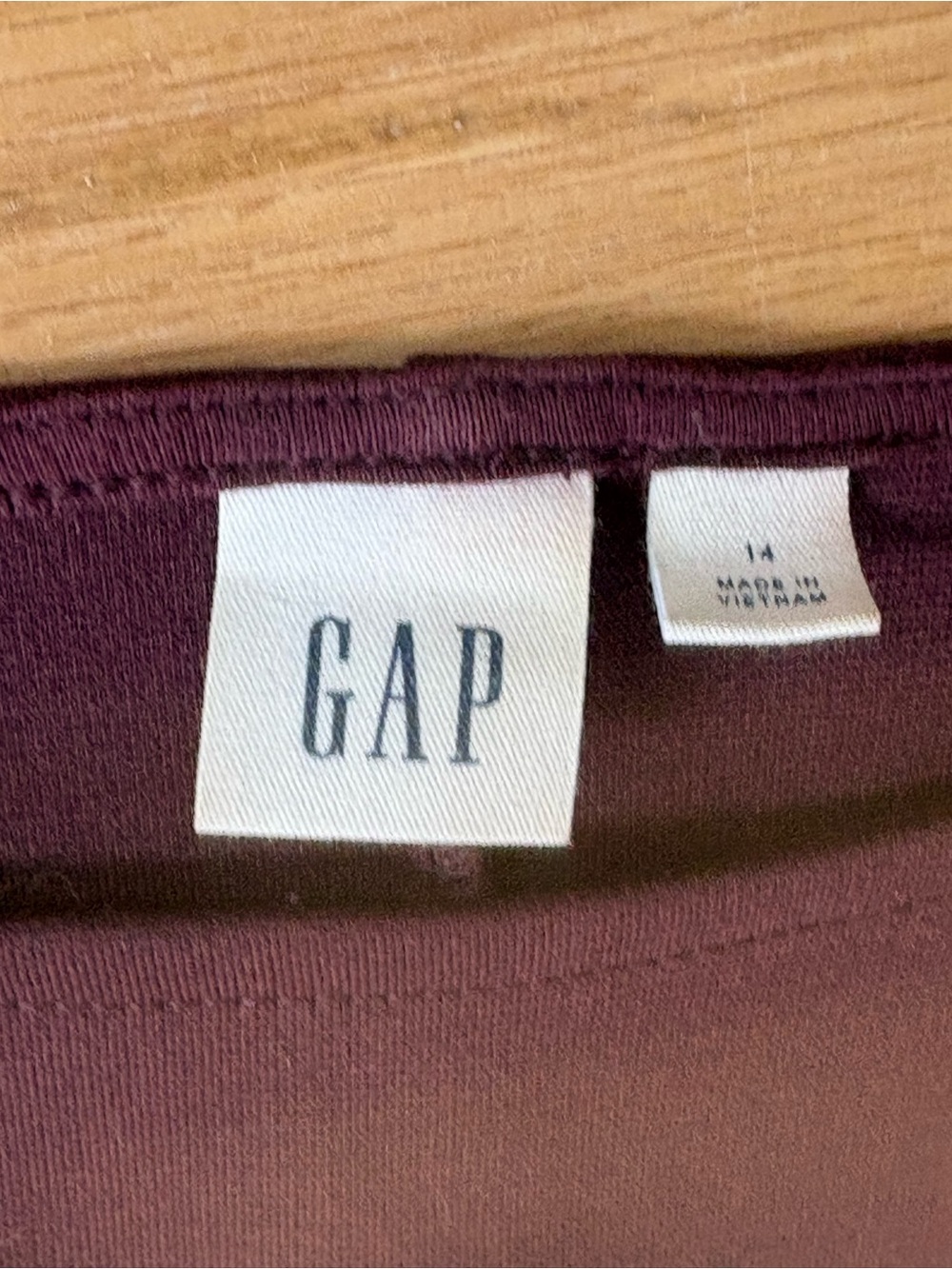 GAP Plum Long Sleeve Shift Dress with Front Zips sz14 - Picture 4 of 5
